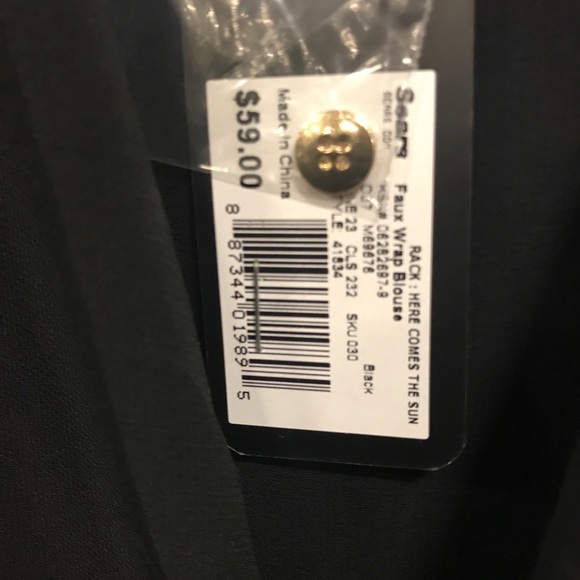 KIM KARDASHIAN SHEER BLOUSE NEW WITH TAGS - Picture 3 of 4